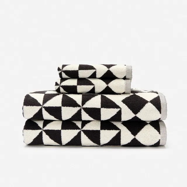 slowtide-gatsby-towel-bundle-2-2-black-600-gsm-cotton-bath-hand-towel-set image 1