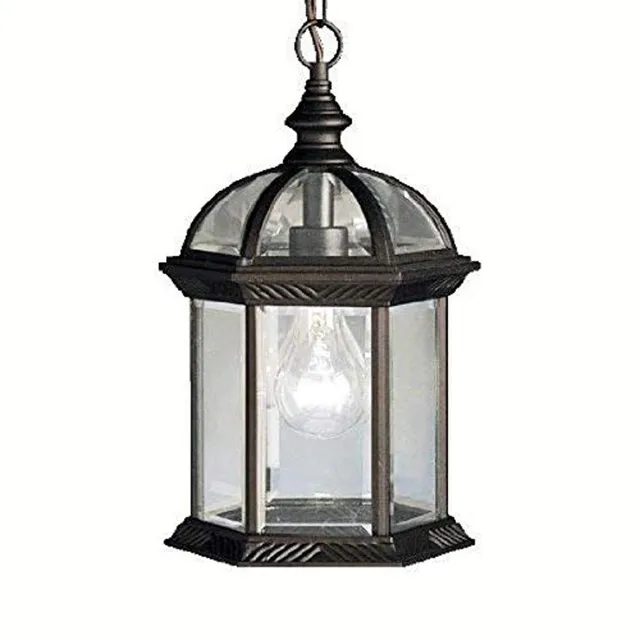 kichler-barrie-outdoor-pendant-1-light-black-model-9835bk-cast-aluminum-clear-be image 1
