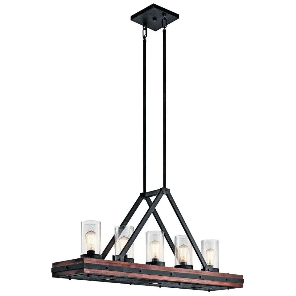 kichler-colerne-8-light-linear-chandelier-auburn-stained image 1