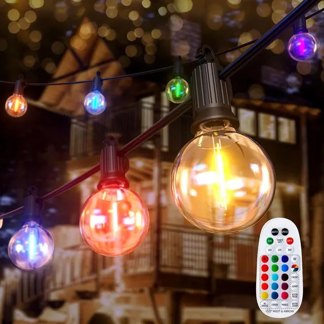 brightown-g40-led-string-lights-29ft-12-bulbs-multicolor-with-remote-control-and image 1