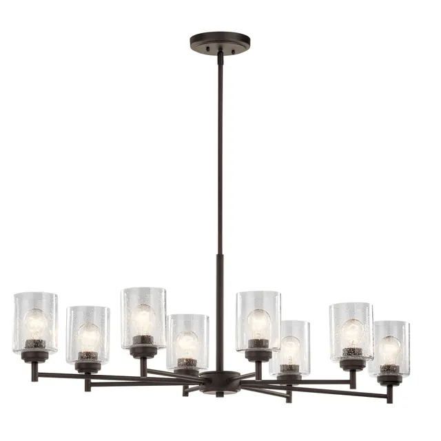 kichler-winslow-14-75-8-light-oval-chandelier-with-clear-seeded-glass-in-olde-br image 1