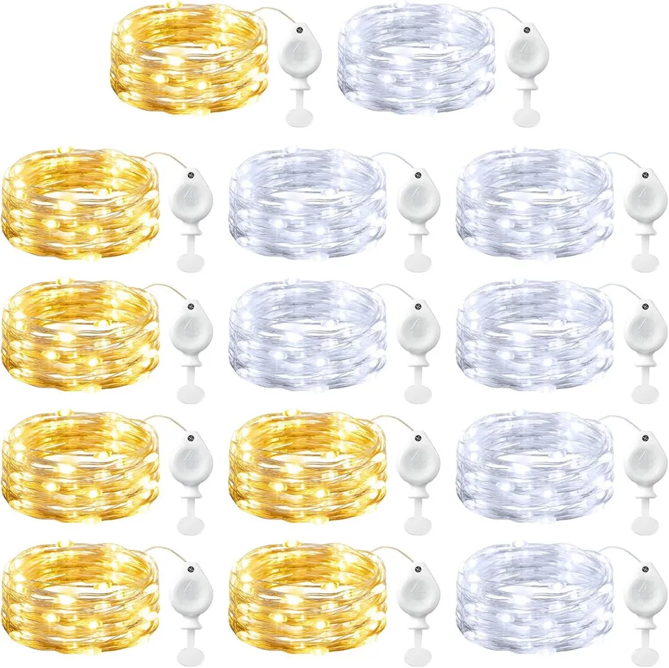 brightown-14-pack-7ft-20-led-battery-operated-silver-wire-firefly-starry-moon-li image 1