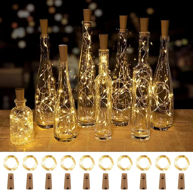 brightown-10-20-pack-20-led-battery-operated-silver-wire-wine-bottle-cork-lights image 1