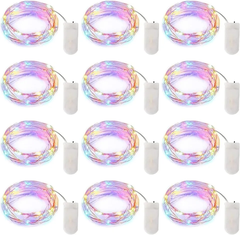 brightown-12-pack-7ft-battery-operated-silver-wire-firefly-starry-moon-lights-mu image 1