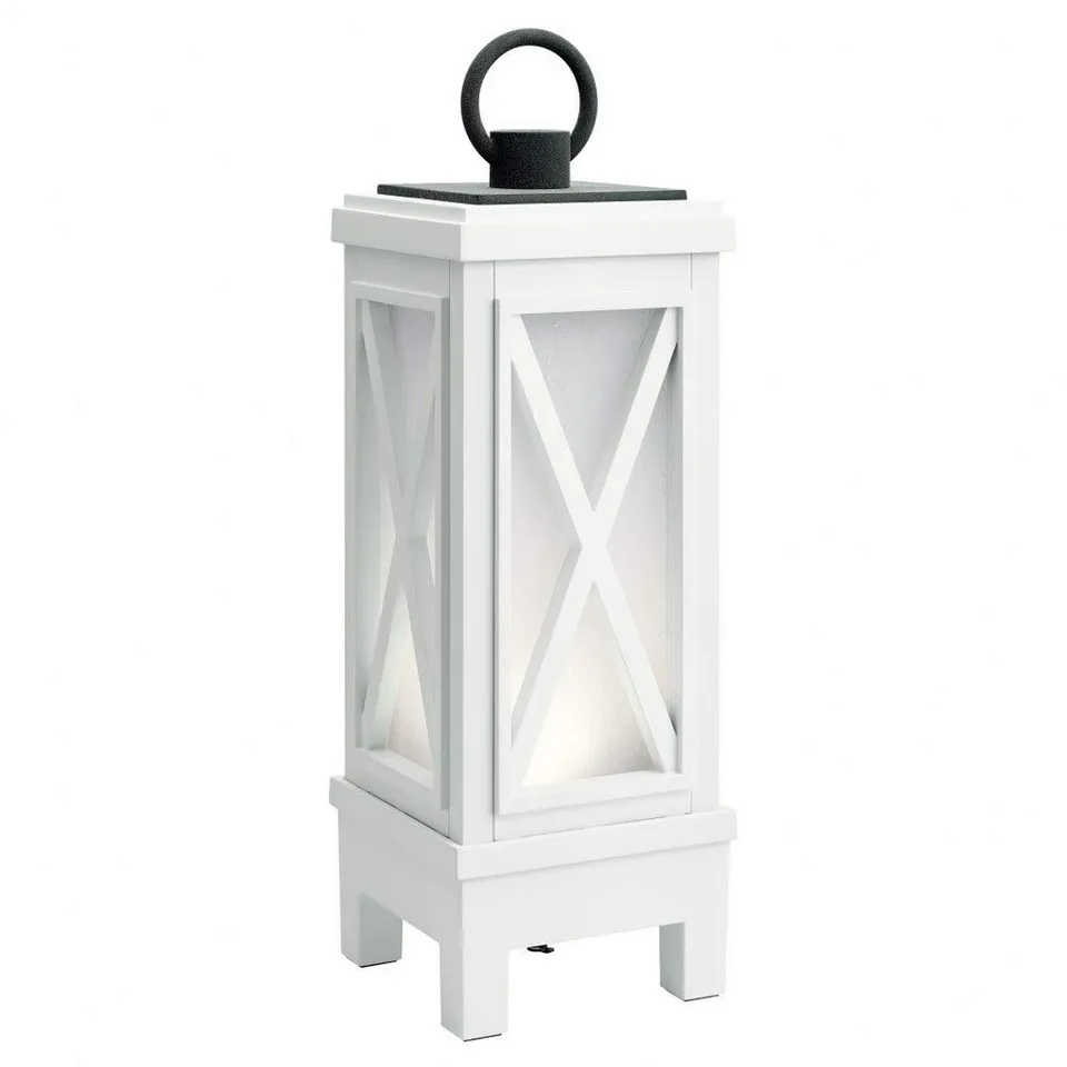 kichler-montego-49679whrled-transitional-led-lantern-weathered-white image 1