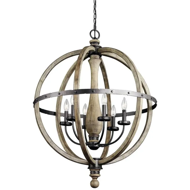 kichler-evan-37-25-6-light-chandelier-in-distressed-antique-gray-wood-with-anvil image 1