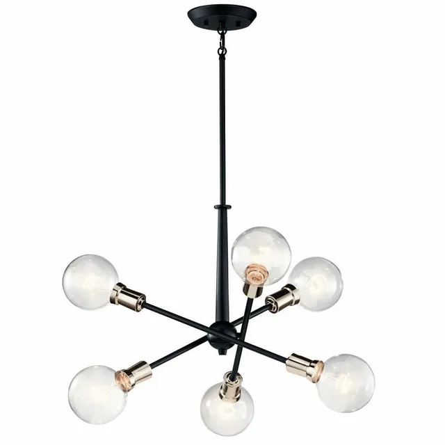 kichler-armstrong-6-light-sputnik-chandelier-in-black-adjustable-arms-27-75-diam image 1