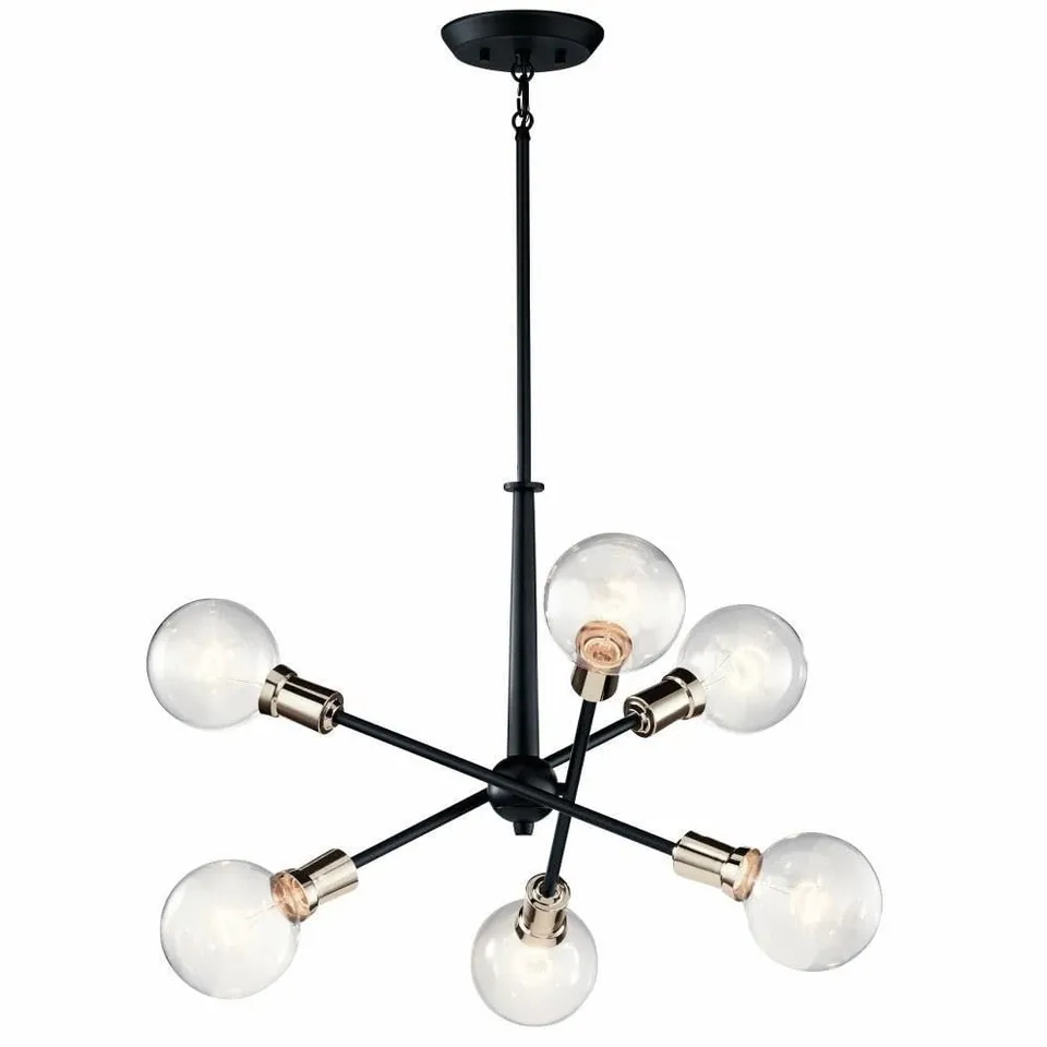 kichler-armstrong-6-light-sputnik-chandelier-in-black-adjustable-arms-27-75-diam image 1
