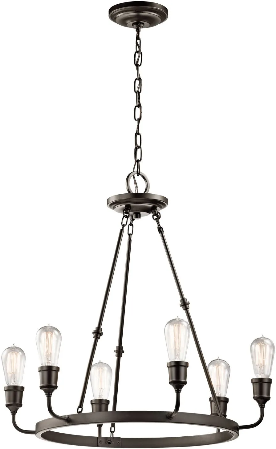 kichler-lucien-42708oz-6-light-chandelier-olde-bronze image 1