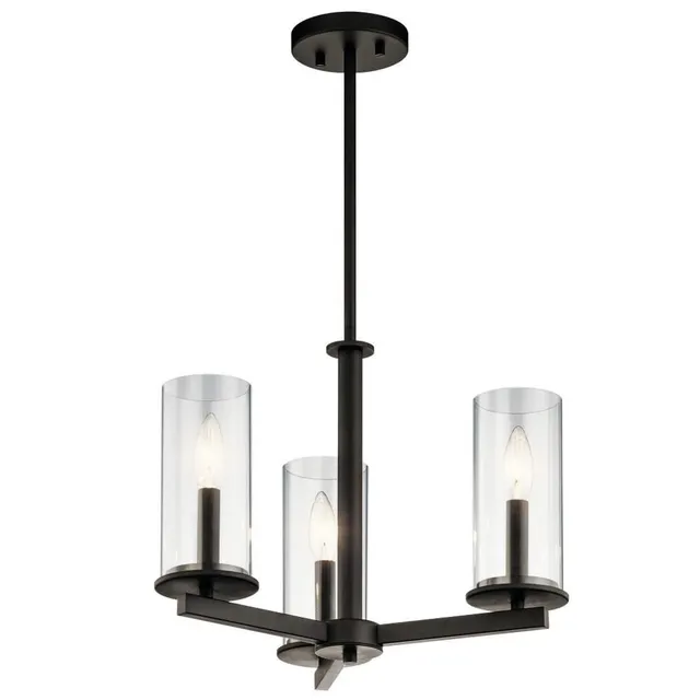 kichler-crosby-43997oz-3-light-convertible-chandelier-olde-bronze image 1