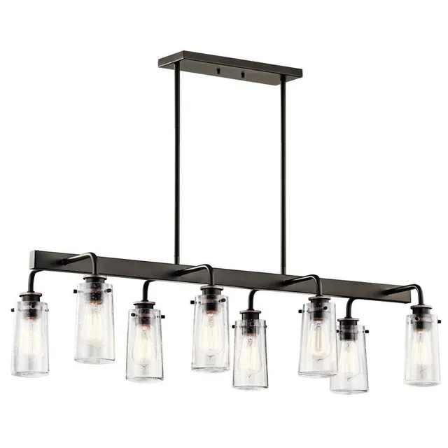 kichler-braelyn-43457oz-8-light-linear-chandelier-olde-bronze image 1