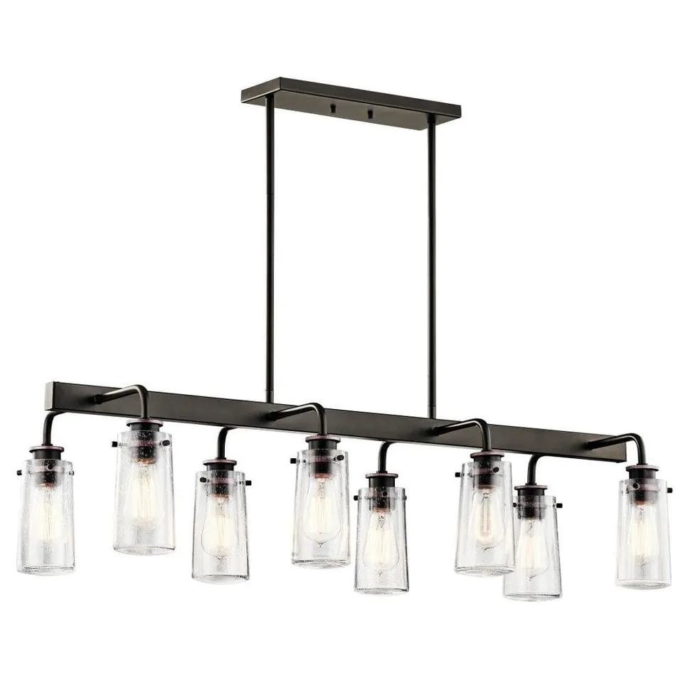 kichler-braelyn-43457oz-8-light-linear-chandelier-olde-bronze image 1