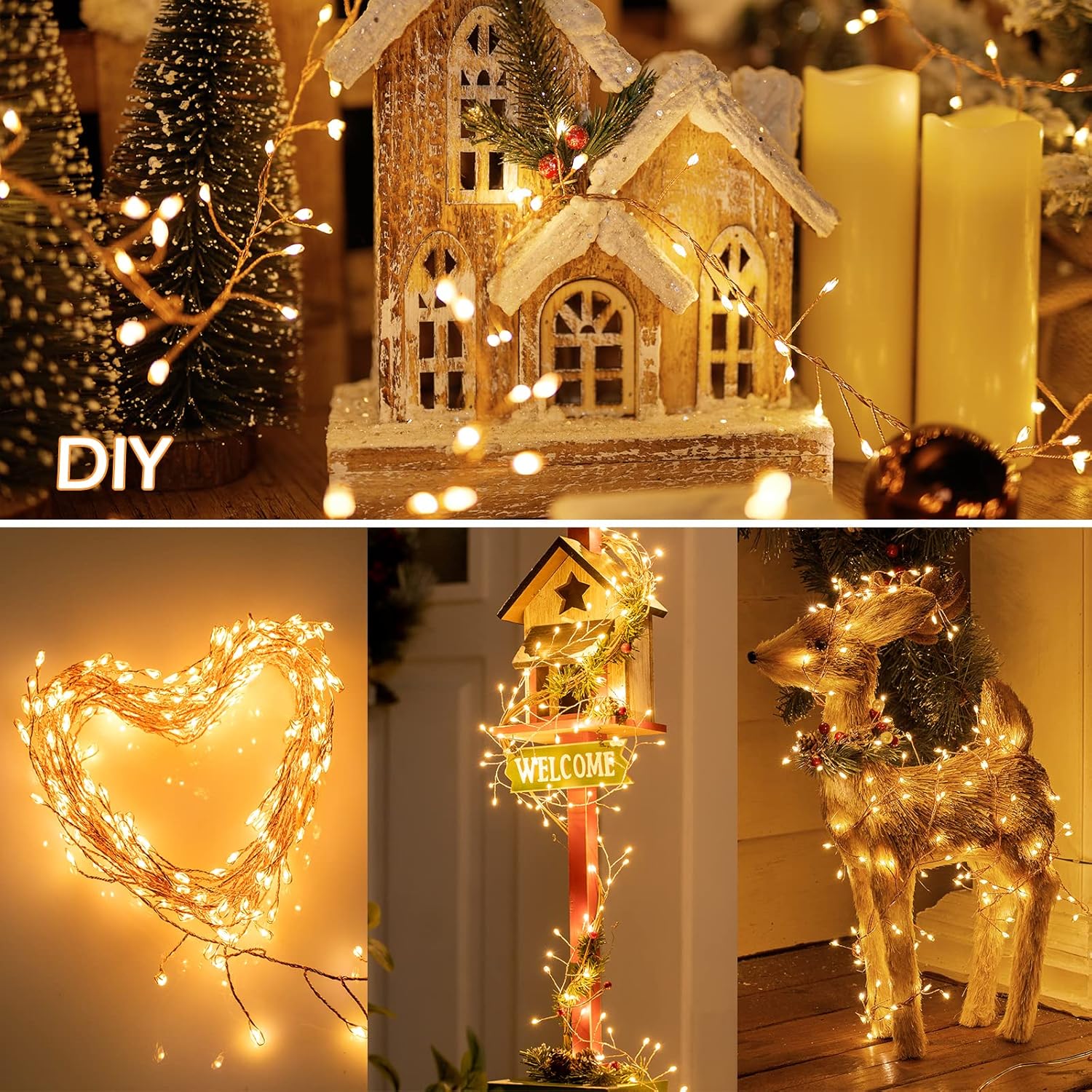 brightown-10ft-200led-firecracker-cluster-string-lights-with-8-modes-warm-white image 3