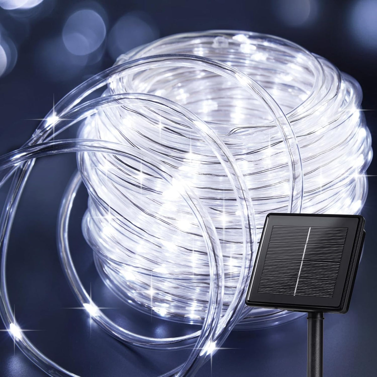 brightown-39ft-solar-rope-lights-100-led-outdoor-solar-string-lights image 1