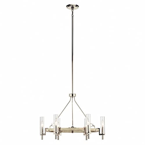 kichler-telan-44284www-transitional-six-light-chandelier-in-white-washed-wood-fi image 6