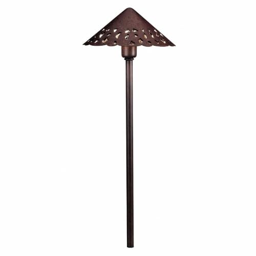 kichler-led-landscape-path-light-tannery-bronze-hammered-shade-15871tzt image 4