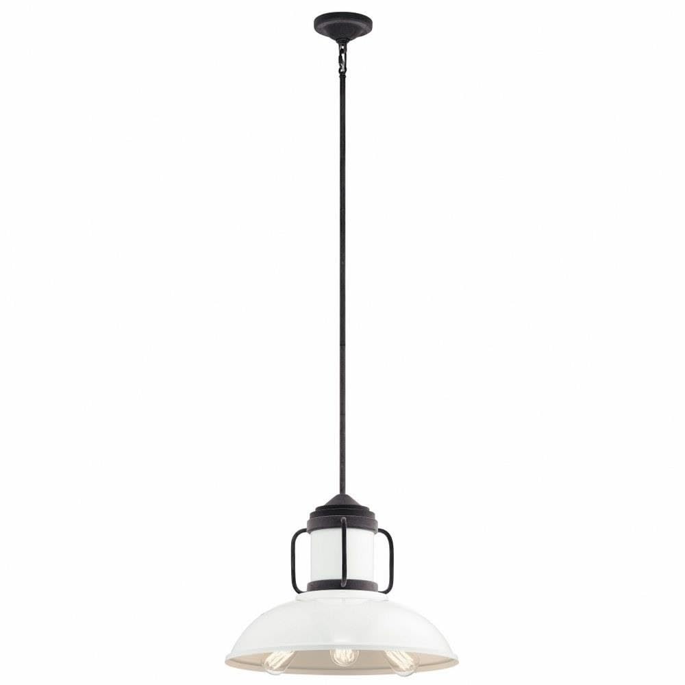 kichler-jenson-44303wzc-3-light-pendant-weathered-zinc-vintage-schoolhouse-style image 1