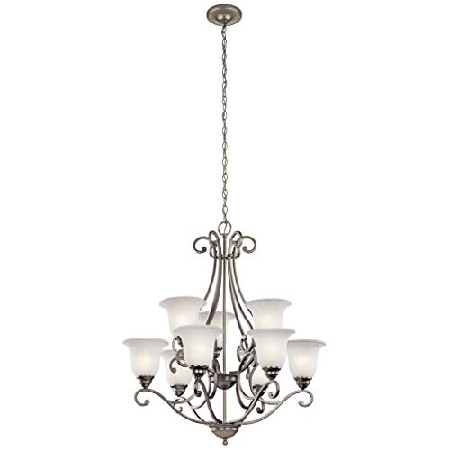 kichler-camerena-34-5-9-light-two-tier-chandelier-brushed-nickel-43226ni image 8