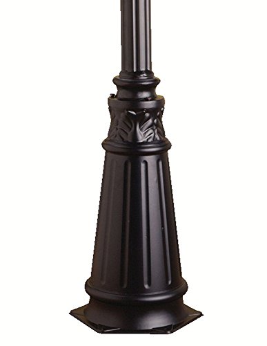 kichler-9510bk-aluminum-outdoor-post-light-support-black-72-inch image 7