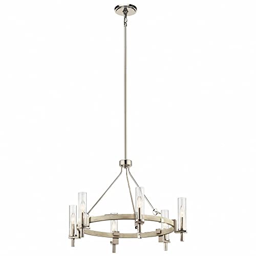 kichler-telan-44284www-transitional-six-light-chandelier-in-white-washed-wood-fi image 7