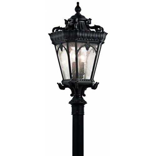 kichler-tournai-9559bkt-outdoor-post-light-textured-black-4-light image 6