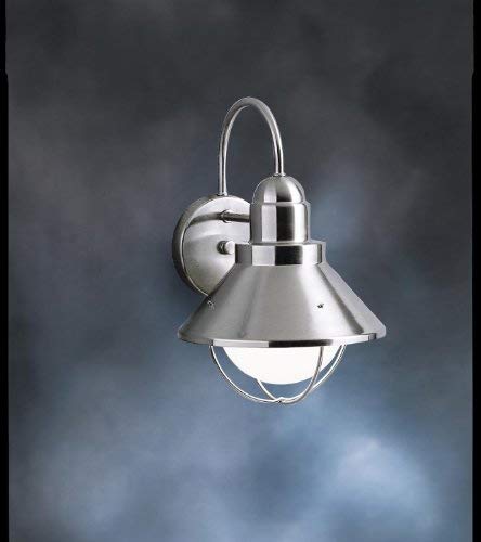 kichler-seaside-9023ni-outdoor-wall-light-brushed-nickel-14-25-with-glass-globe- image 4
