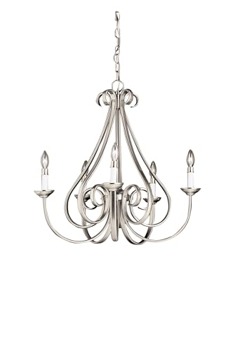 kichler-dover-9-light-2-tier-chandelier-brushed-nickel-2031ni image 6