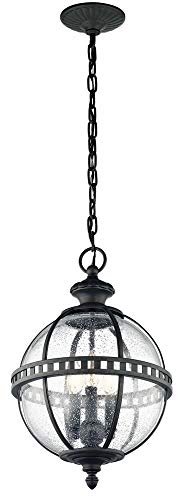 kichler-49603ld-three-light-outdoor-pendant-in-londonderry-finish-with-clear-see image 4