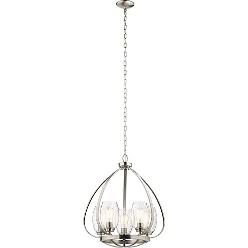 kichler-tuscany-24-5-light-chandelier-with-clear-seeded-glass-in-brushed-nickel image 3
