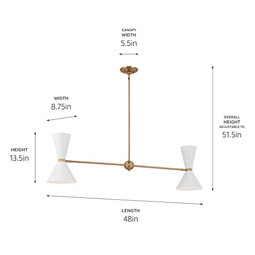 kichler-phix-4-light-linear-chandelier-champagne-bronze-48-inch image 6