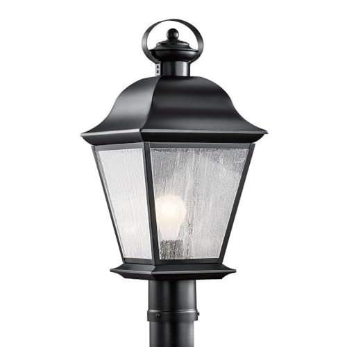 kichler-mount-vernon-outdoor-post-light-black-clear-seeded-glass-9-5-x-20-75-mod image 3