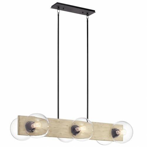 kichler-marquee-44296www-6-light-linear-chandelier-white-washed-wood-42-inches image 5