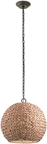kichler-palisades-49809oznw-one-light-outdoor-pendant-olde-bronze-finish-16-5-he image 2