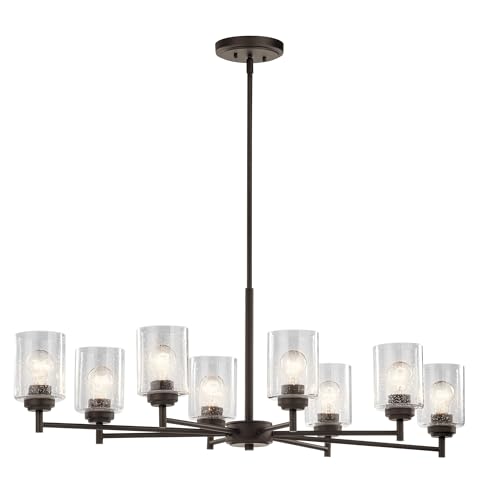 kichler-winslow-14-75-8-light-oval-chandelier-with-clear-seeded-glass-in-olde-br image 5