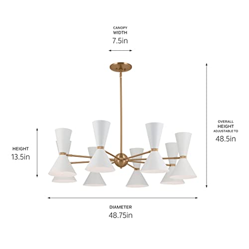kichler-phix-48-75-16-light-chandelier-in-champagne-bronze-white-shades image 8