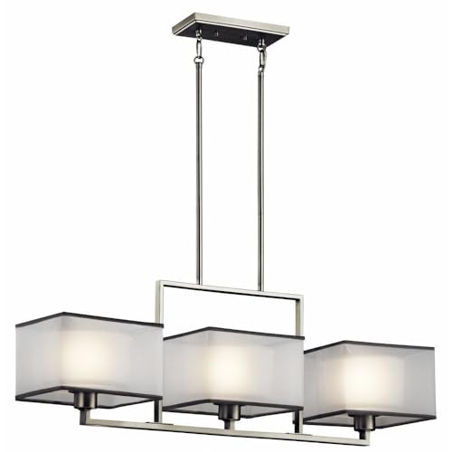 kichler-kailey-43437ni-3-light-linear-chandelier-brushed-nickel-organza-and-opal image 5