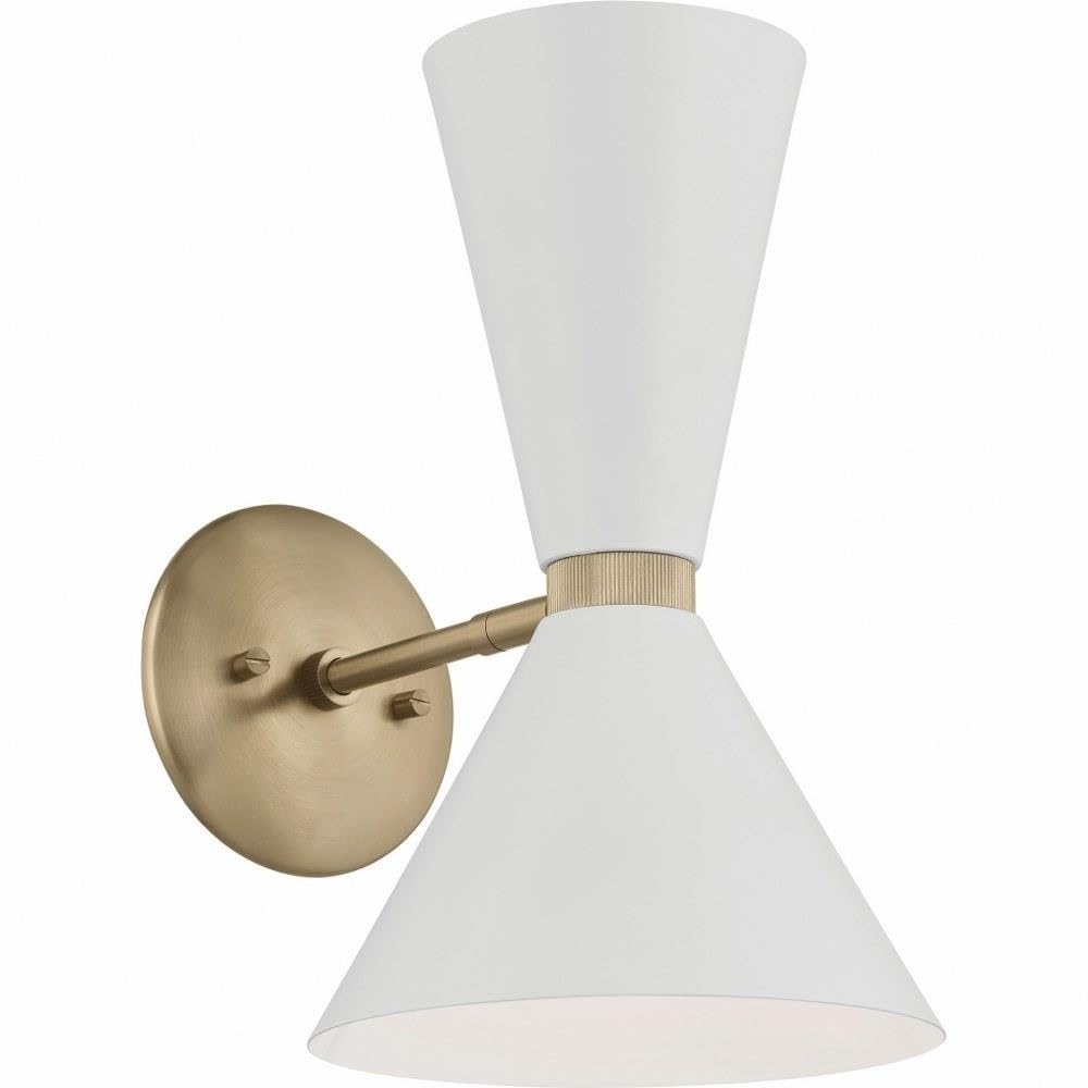 kichler-phix-13-5-2-light-wall-sconce-champagne-bronze-with-black-pivoting-shade image 5