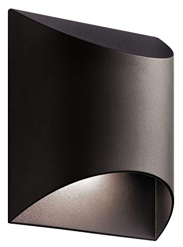 kichler-wesley-led-outdoor-wall-sconce-textured-architectural-bronze-integrated- image 4