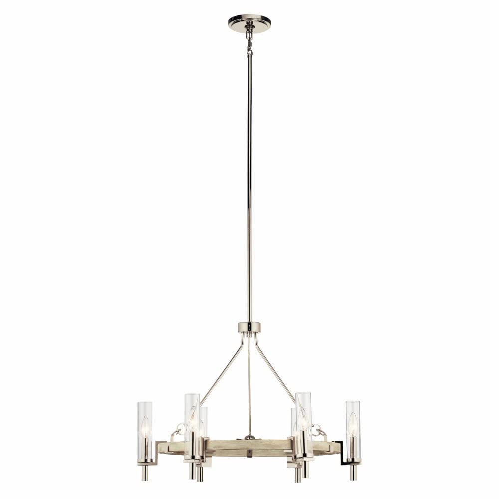 kichler-telan-44284www-transitional-six-light-chandelier-in-white-washed-wood-fi image 3