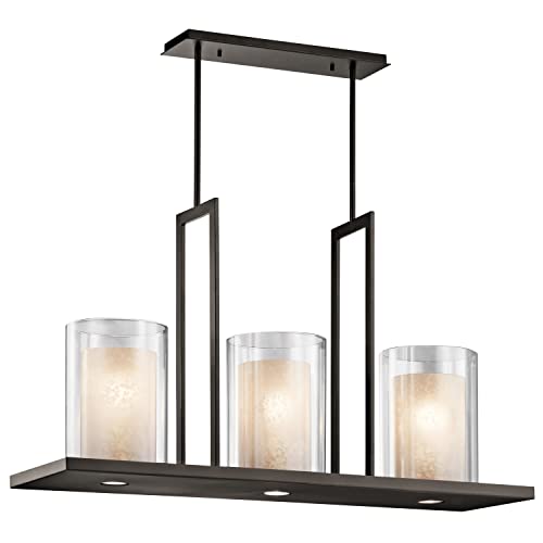 kichler-triad-40-6-light-linear-chandelier-with-uplights-and-downlights-clear-gl image 5
