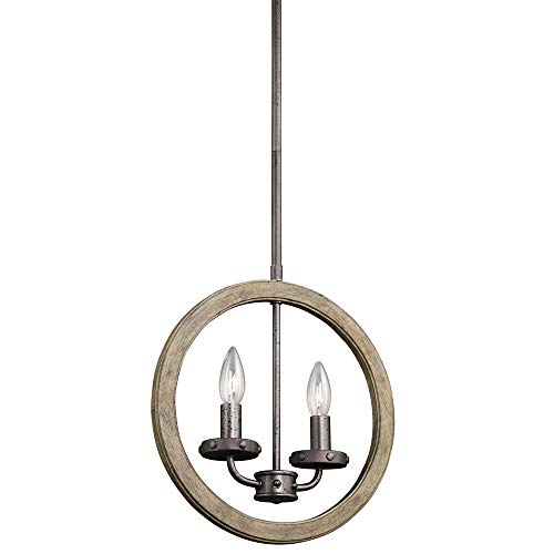 kichler-evan-43328dag-mini-pendant-wall-2-light-distressed-antique-gray image 3