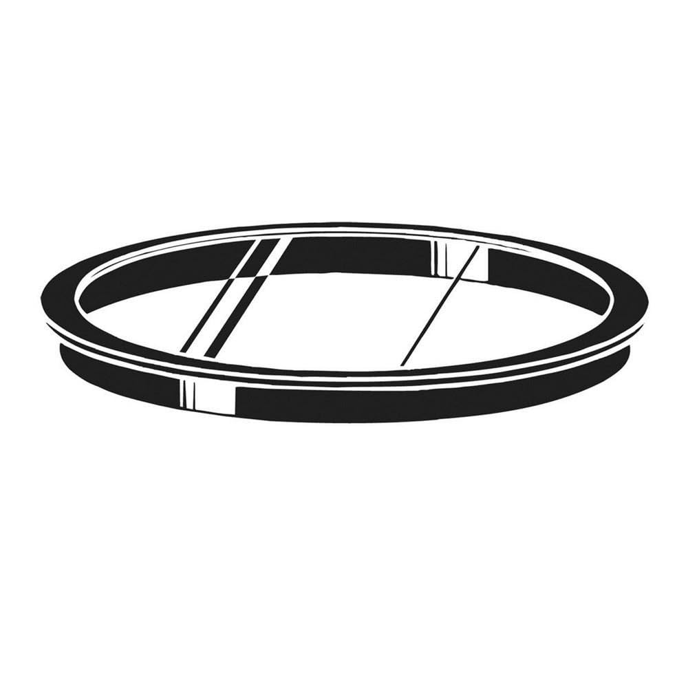 kichler-9536bk-6-outdoor-fixture-glass-lens-cover-black-tempered-glass image 1