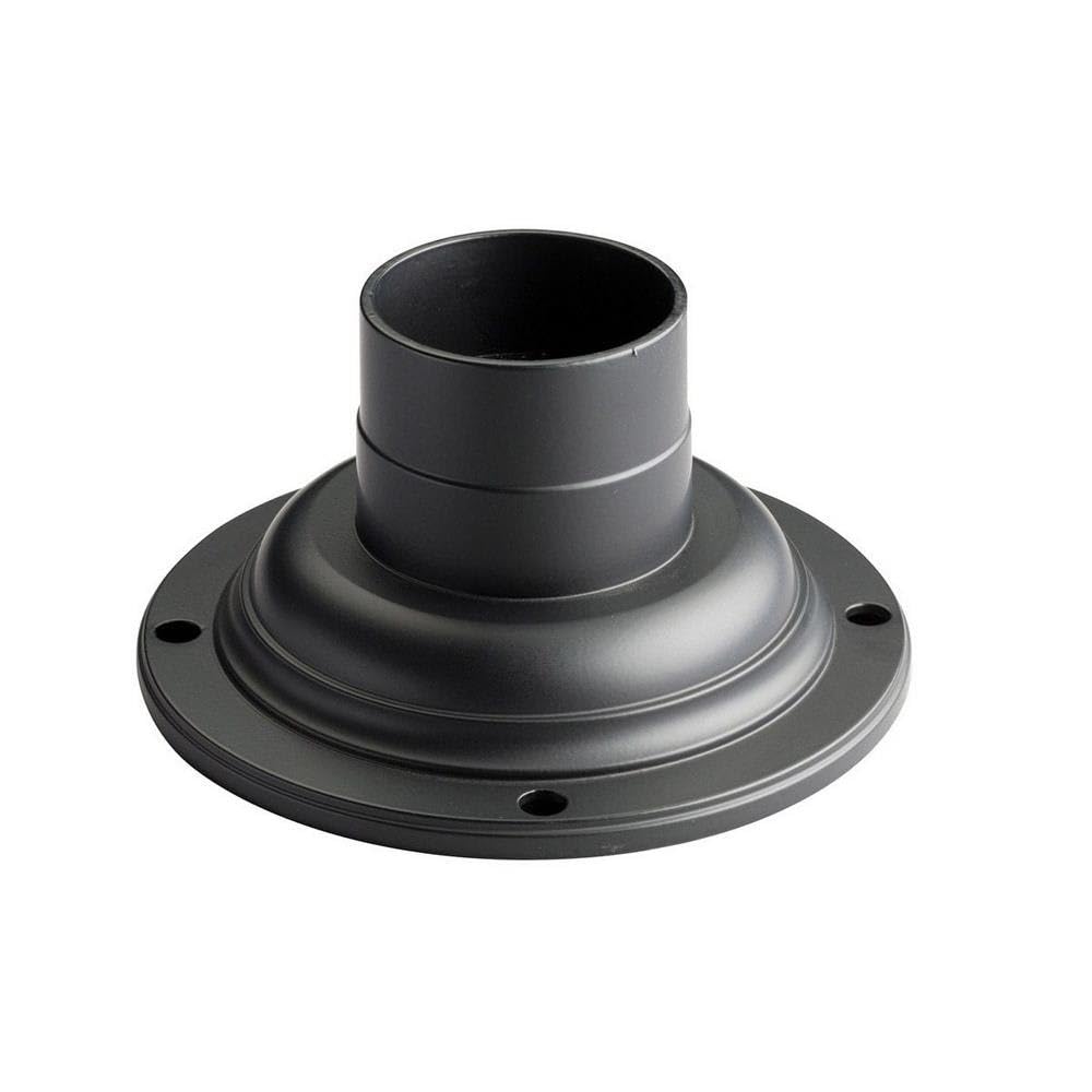 kichler-9530bk-outdoor-pedestal-adapter-light-black-cast-aluminum-mounting-adapt image 1