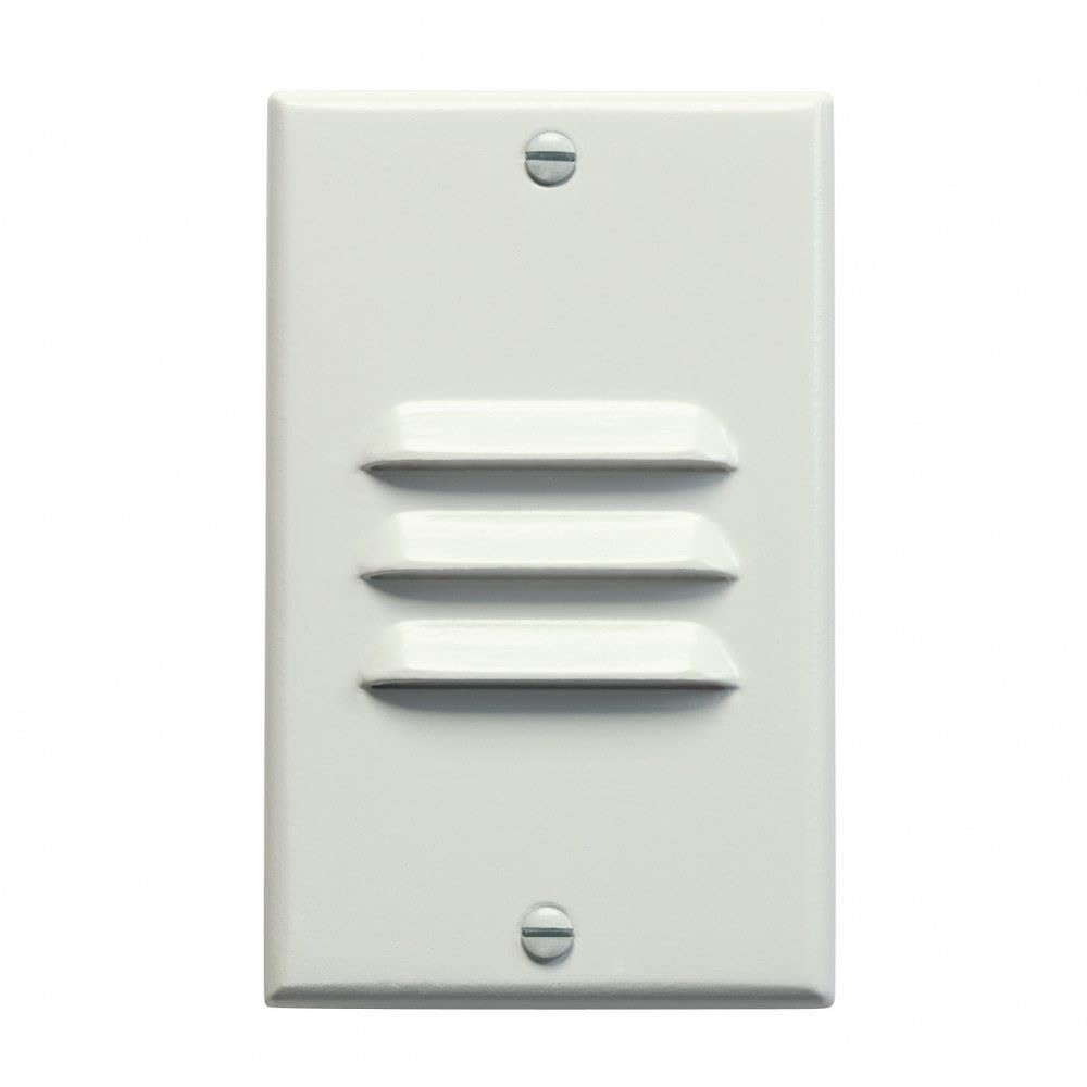 kichler-12606wh-vertical-louver-led-step-light-white image 1