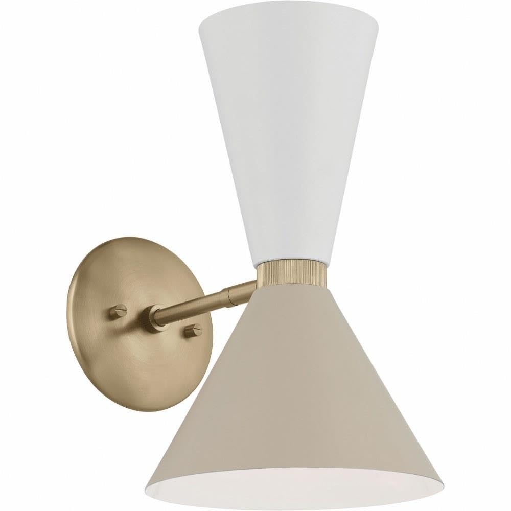 kichler-phix-13-5-2-light-wall-sconce-champagne-bronze-with-black-pivoting-shade image 4