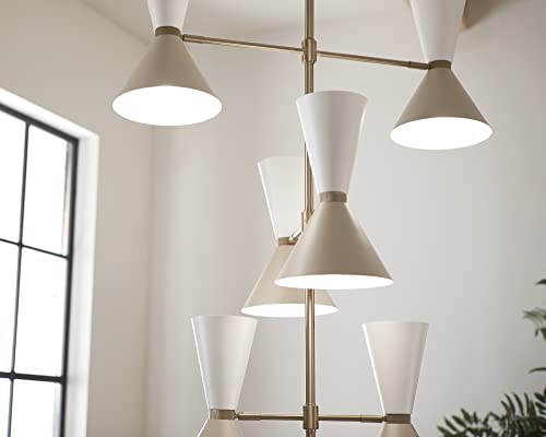 kichler-phix-12-light-foyer-chandelier-in-champagne-bronze-with-greige-and-white image 7