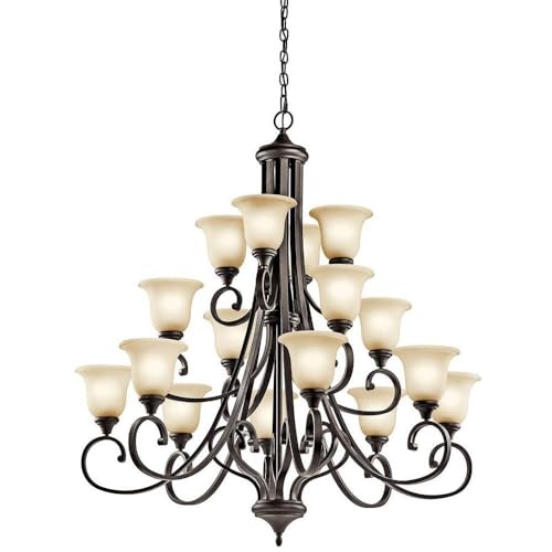 kichler-monroe-48-16-light-3-tier-led-chandelier-olde-bronze-light-umber-etched- image 3