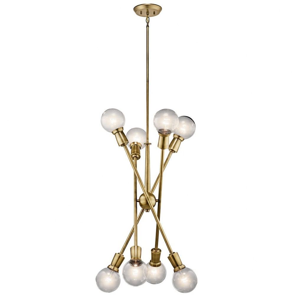 kichler-armstrong-26-inch-8-light-sputnik-chandelier-black-adjustable-arms-model image 3