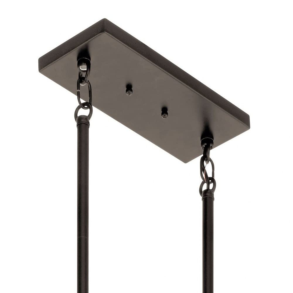 kichler-branches-43795bk-7-light-linear-chandelier-black-with-antique-pewter-acc image 4