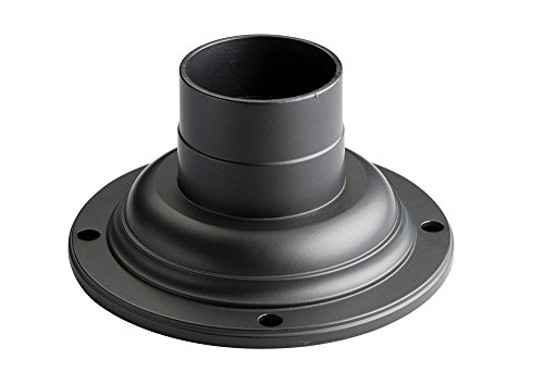 kichler-9530bk-outdoor-pedestal-adapter-light-black-cast-aluminum-mounting-adapt image 5
